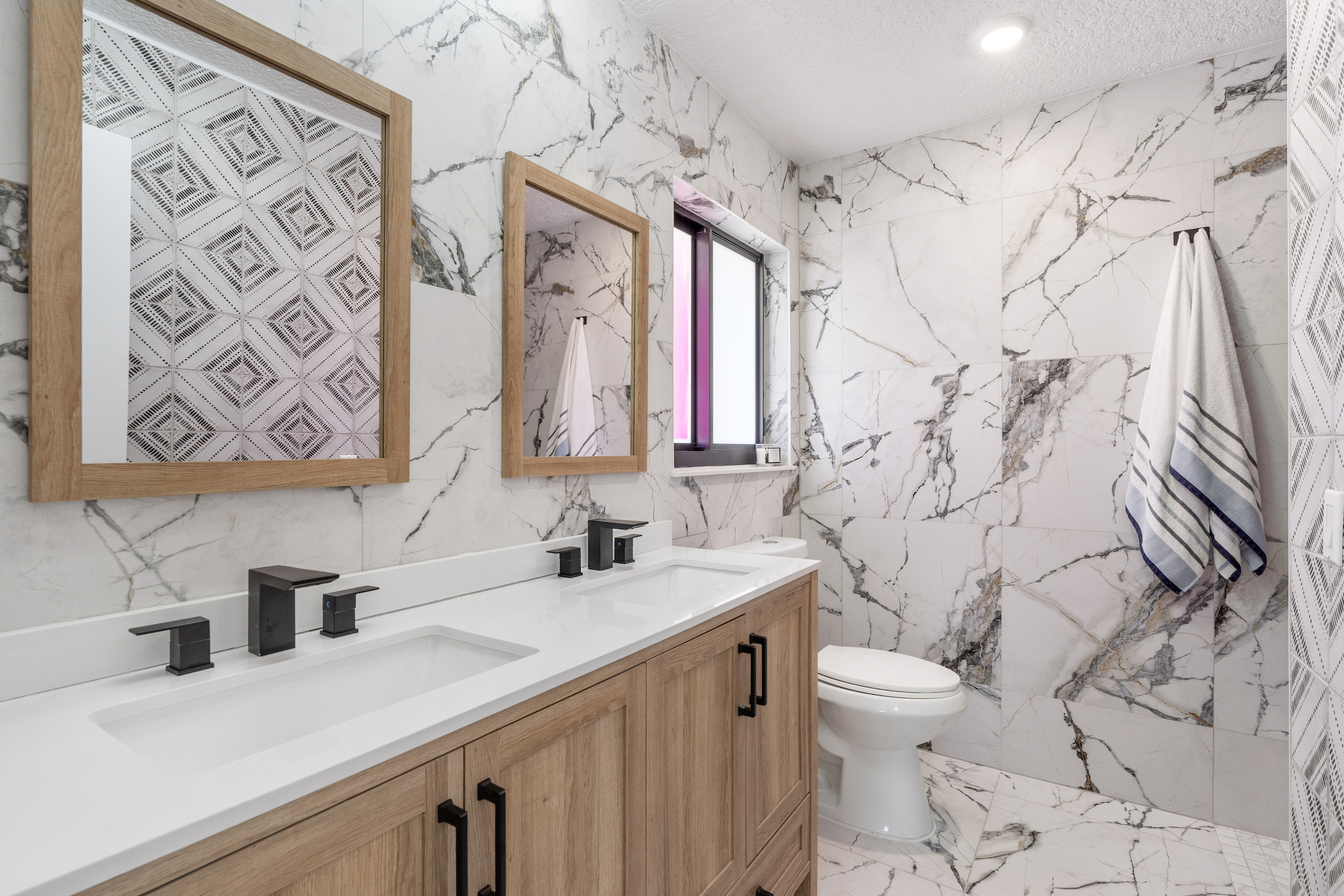 Modern Coastal Bathroom Remodel in South Florida